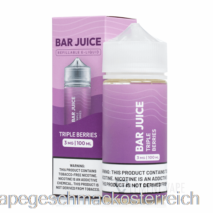 Triple Berry – Riegelsaft – 100 Ml, 6 Mg Vape-Geschmack